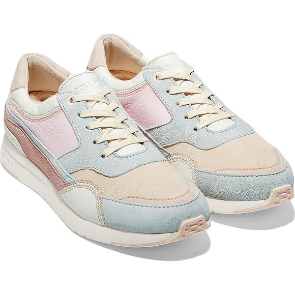 Cole Haan Womens GrandPro Downtown  Pink Suede Lace-Up Sneakers Shoes NWT - Picture 3 of 3